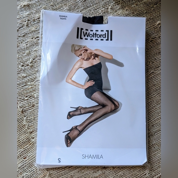 Collants Wolford Shamila - Filet, Couleur Café Au Lait, Taille L, Neuf Avec étiquettes
